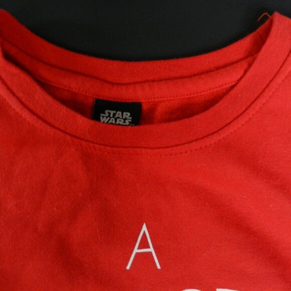Star Wars Rebel Crewneck Sweatshirt Medium Red Logo Force To Be Reckoned With - Picture 6 of 9